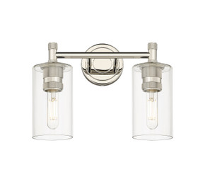Bathroom Fixtures Two Lights by Innovations ( 405 | 434-2W-PN-G434-7CL Downtown Urban ) 