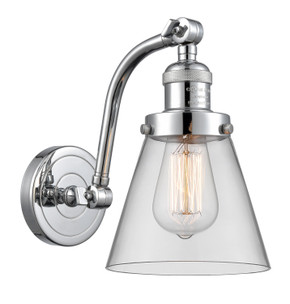 Sconces Single Glass by Innovations ( 405 | 515-1W-PC-G62 Franklin Restoration ) 