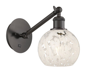 Sconces Single Glass by Innovations ( 405 | 317-1W-OB-G1216-6WM Ballston ) 
