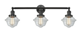 Bathroom Fixtures Three Lights by Innovations ( 405 | 205-BK-G532 Franklin Restoration ) 