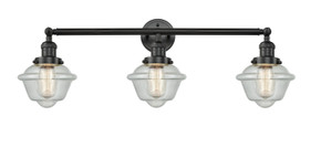 Bathroom Fixtures Three Lights by Innovations ( 405 | 205-BK-G534 Franklin Restoration ) 