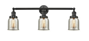 Bathroom Fixtures Three Lights by Innovations ( 405 | 205-BK-G58-LED Franklin Restoration ) 