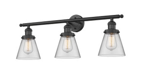 Bathroom Fixtures Three Lights by Innovations ( 405 | 205-BK-G62 Franklin Restoration ) 