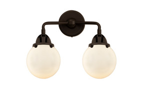Bathroom Fixtures Two Lights by Innovations ( 405 | 288-2W-OB-G201-6-LED Nouveau 2 ) 