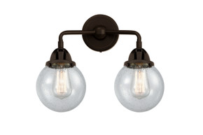 Bathroom Fixtures Two Lights by Innovations ( 405 | 288-2W-OB-G204-6 Nouveau 2 ) 