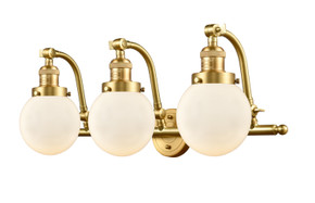 Bathroom Fixtures Three Lights by Innovations ( 405 | 515-3W-SG-G201-6-LED Franklin Restoration ) 