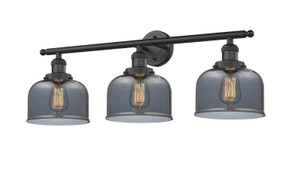 Bathroom Fixtures Three Lights by Innovations ( 405 | 205-BK-G73-LED Franklin Restoration ) 