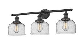 Bathroom Fixtures Three Lights by Innovations ( 405 | 205-BK-G74-LED Franklin Restoration ) 