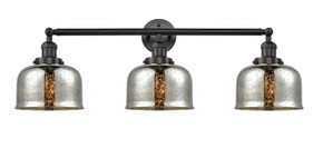 Bathroom Fixtures Three Lights by Innovations ( 405 | 205-BK-G78-LED Franklin Restoration ) 