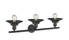 Bathroom Fixtures Three Lights by Innovations ( 405 | 205-BK-M6-LED Franklin Restoration ) 