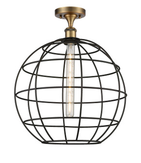 Semi-Flush Mts. Cage by Innovations ( 405 | 516-1C-BB-CE-16-BK Ballston ) 