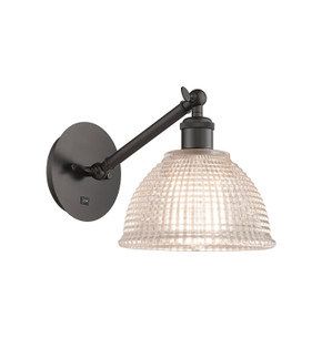 Sconces Single Glass by Innovations ( 405 | 317-1W-OB-G422-LED Ballston ) 