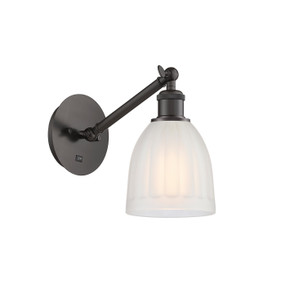 Sconces Single Glass by Innovations ( 405 | 317-1W-OB-G441 Ballston ) 