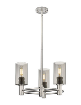 Mini Chandeliers Glass Shade by Innovations ( 405 | 434-3CR-SN-G434-7SM Downtown Urban ) 