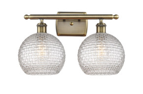 Bathroom Fixtures Two Lights by Innovations ( 405 | 516-2W-AB-G122C-8CL Ballston ) 