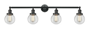 Bathroom Fixtures Four Lights by Innovations ( 405 | 215-BK-G202-6 Franklin Restoration ) 