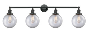 Bathroom Fixtures Four Lights by Innovations ( 405 | 215-BK-G202-8 Franklin Restoration ) 