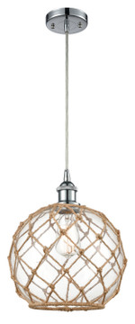 Pendants Glass Down by Innovations ( 405 | 516-1P-PC-G122-10RB Ballston ) 