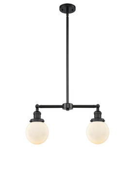 Linear/Island 2 Light Bar by Innovations ( 405 | 209-BK-G201-6-LED Franklin Restoration ) 