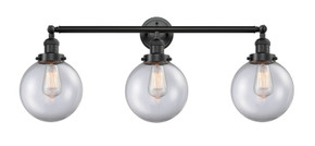 Bathroom Fixtures Three Lights by Innovations ( 405 | 205-OB-G202-8-LED Franklin Restoration ) 