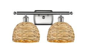 Bathroom Fixtures Two Lights by Innovations ( 405 | 516-2W-SN-RBD-8-NAT Ballston ) 