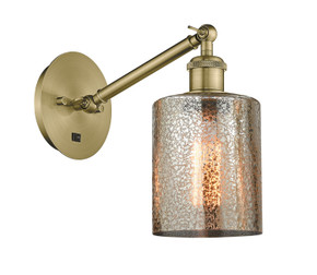 Sconces Single Glass by Innovations ( 405 | 317-1W-AB-G116 Ballston ) 