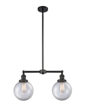 Linear/Island 2 Light Bar by Innovations ( 405 | 209-BK-G202-8 Franklin Restoration ) 