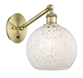 Sconces Single Glass by Innovations ( 405 | 317-1W-AB-G1216-8WM Ballston ) 