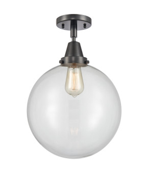 Semi-Flush Mts. Glass Down by Innovations ( 405 | 447-1C-BK-G202-12-LED Caden ) 