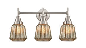 Bathroom Fixtures Three Lights by Innovations ( 405 | 447-3W-SN-G146-LED Caden ) 