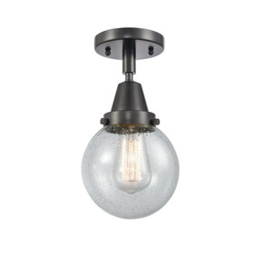 Semi-Flush Mts. Glass Down by Innovations ( 405 | 447-1C-BK-G204-6-LED Caden ) 
