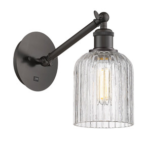 Sconces Single Glass by Innovations ( 405 | 317-1W-OB-G559-5CL Ballston ) 