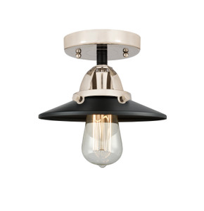 Semi-Flush Mts. Glass Down by Innovations ( 405 | 288-1C-BPN-M6-BK Nouveau 2 ) 