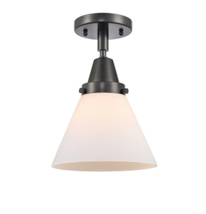 Semi-Flush Mts. Glass Down by Innovations ( 405 | 447-1C-BK-G41-LED Caden ) 