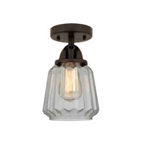 Semi-Flush Mts. Glass Down by Innovations ( 405 | 288-1C-OB-G142-LED Nouveau 2 ) 