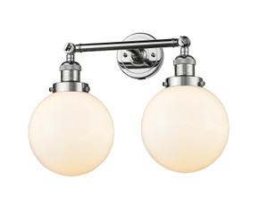 Bathroom Fixtures Two Lights by Innovations ( 405 | 208-PC-G201-8-LED Franklin Restoration ) 