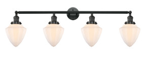 Bathroom Fixtures Four Lights by Innovations ( 405 | 215-BK-G661-7 Franklin Restoration ) 