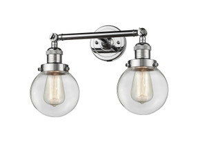 Bathroom Fixtures Two Lights by Innovations ( 405 | 208-PC-G202-6-LED Franklin Restoration ) 