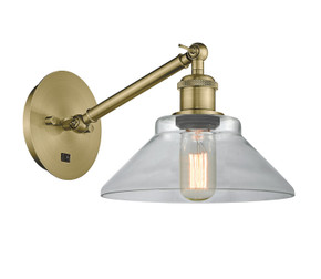 Sconces Single Glass by Innovations ( 405 | 317-1W-AB-G132 Ballston ) 