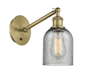 Sconces Single Glass by Innovations ( 405 | 317-1W-AB-G257-LED Ballston ) 