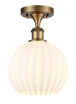 Semi-Flush Mts. Glass Down by Innovations ( 405 | 516-1C-BB-G1217-8WV Ballston ) 