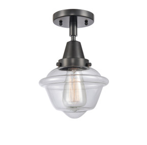 Semi-Flush Mts. Glass Down by Innovations ( 405 | 447-1C-BK-G532-LED Caden ) 