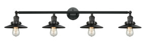Bathroom Fixtures Four Lights by Innovations ( 405 | 215-BK-M6 Franklin Restoration ) 