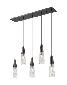 Linear/Island 4 Light + by Innovations ( 405 | 322-5I-BK-G322-3CL Amherst Brook ) 
