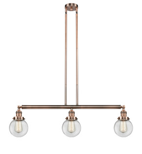 Linear/Island 3 Light Bar by Innovations ( 405 | 213-AC-G202-6-LED Franklin Restoration ) 