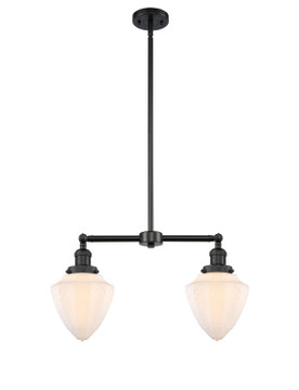 Linear/Island 2 Light Bar by Innovations ( 405 | 209-BK-G661-7-LED Franklin Restoration ) 