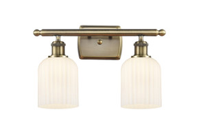 Bathroom Fixtures Two Lights by Innovations ( 405 | 516-2W-AB-G559-5GWH Ballston ) 