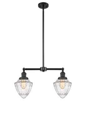 Linear/Island 2 Light Bar by Innovations ( 405 | 209-BK-G664-7-LED Franklin Restoration ) 