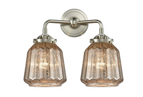 Bathroom Fixtures Two Lights by Innovations ( 405 | 284-2W-SN-G146-LED Nouveau ) 