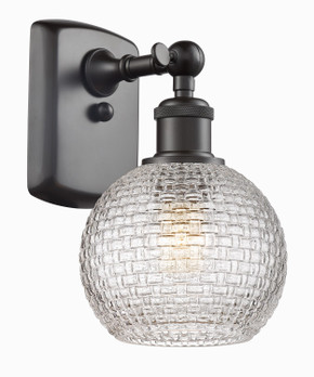 Sconces Single Glass by Innovations ( 405 | 516-1W-OB-G122C-6CL Ballston ) 